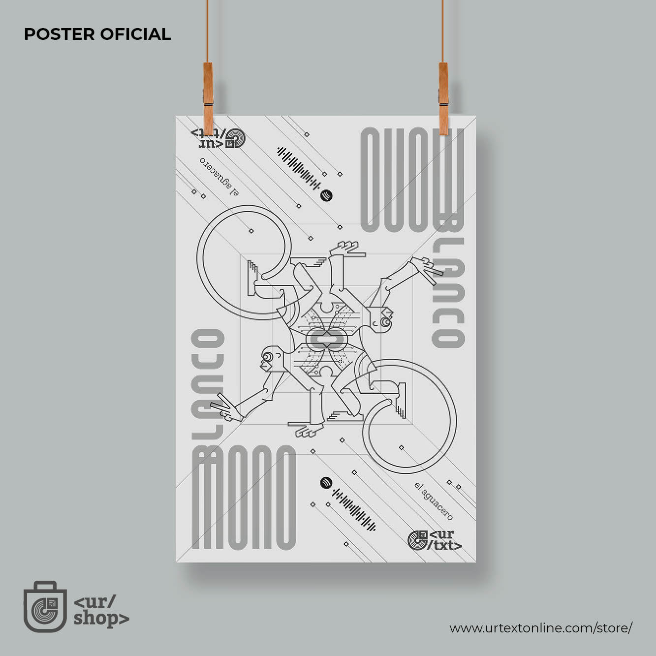 POSTER OFICIAL / MONO BLANCO