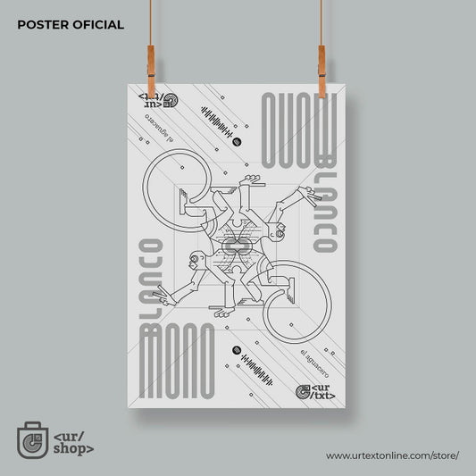 POSTER OFICIAL / MONO BLANCO